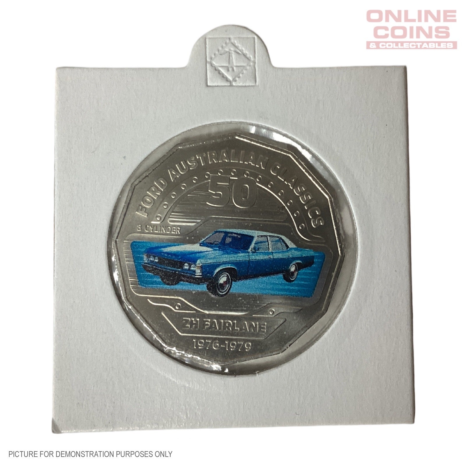 2017 Loose Ford Australian Classics Coloured 50c Coin In 2x2 From Ford Collection Tin - ZH Fairline